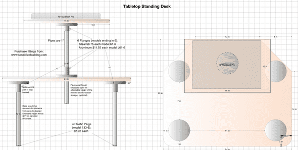 Tabletop Standing Desk