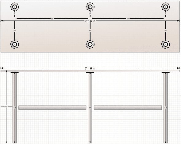 Standing Desk For Two Blueprints